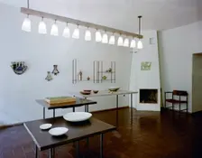 Exhibition of Arabia ceramics, Helsinki, Finland, 1970s. Creator: Göran Algård