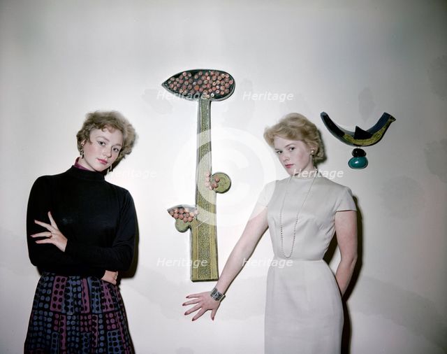 Exhibition of Arabia ceramics, Helsinki, Finland, 1970s. Creator: Göran Algård.