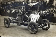 Exhibition of old vehicles in Barcelona