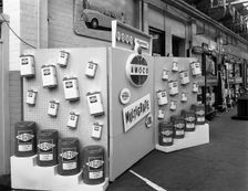 Exhibition stand for Vigzol Oil from Amoco, Rotherham, South Yorkshire, 1964. Creator: Michael Walters