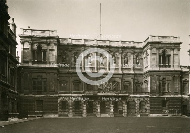 Exhibits and installation view of the 'Exhibition of Italian Art 1200-1900', Royal Academy..., 1930. Creator: Unknown.