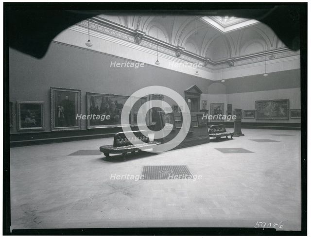Exhibits and installation view of the 'Exhibition of Italian Art 1200-1900', Royal Academy..., 1930. Creator: A. C. Cooper.