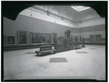 Exhibits and installation view of the Exhibition of Italian Art 1200-1900 Royal Academy..., 1930. Creator: A. C. Cooper
