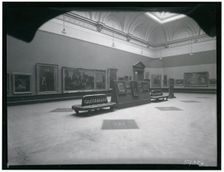 Exhibits and installation view of the Exhibition of Italian Art 1200-1900 Royal Academy..., 1930. Creator: A. C. Cooper