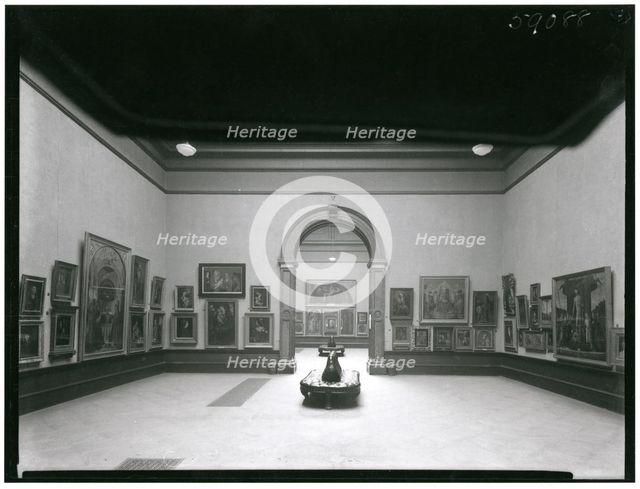 Exhibits and installation view of the 'Exhibition of Italian Art 1200-1900', Royal Academy..., 1930. Creator: A. C. Cooper.