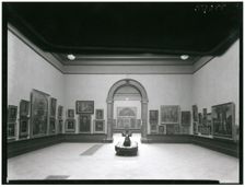Exhibits and installation view of the Exhibition of Italian Art 1200-1900 Royal Academy..., 1930. Creator: A. C. Cooper