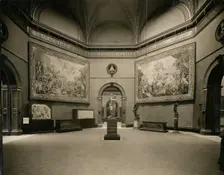 Exhibits and installation view of the Exhibition of Italian Art 1200-1900 Royal Academy..., 1930. Creator: A. C. Cooper