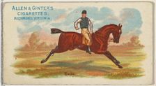 Exile, from The World's Racers series (N32) for Allen & Ginter Cigarettes, 1888. Creator: Allen & Ginter