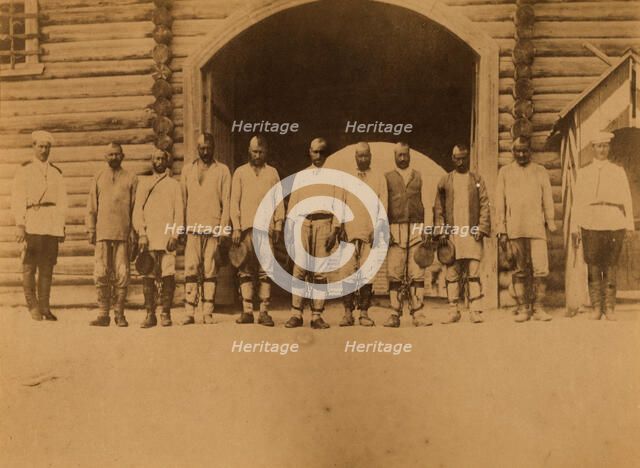 Exiled Convicts from Korsakov Prison Caught in an Escape Attempt, 1880-1899. Creator: Innokenty Ignatievich Pavlovsky.