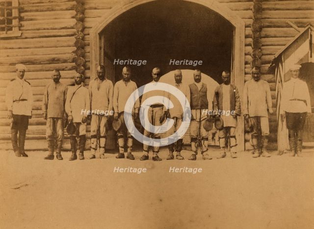 Exiled Convicts from Korsakov Prison Caught in an Escape Attempt, 1880-1899. Creator: Innokenty Ignatievich Pavlovsky.