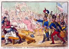 Exit Libertè a la Francois! or Buonaparte closing the Farce of Egalité, at St. Cloud near Paris Novr
