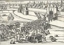 Exit of the Spanish from the city of Maestrich in 1577