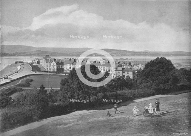 'Exmouth, from the Beacon', c1896. Artist: HT Cousins.