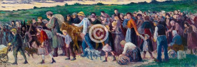 Exodus, 1914-1915. Creator: Luce, Maximilien (1858-1941).