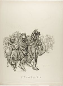 Exodus — 1915, 1915. Creator: Theophile Alexandre Steinlen