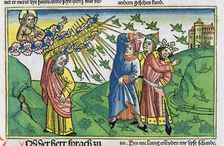 Exodus 10:1-20: the plague of the locusts, one of The Seven Plagues of Egypt