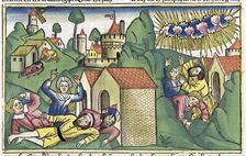 Exodus 11:1-10: the death of the firstborn sons, one of The Seven Plagues of Egypt