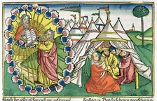 Exodus 20:1-5: Moses receiving the Ten Commandments