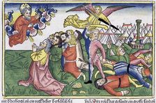 Exodus 32: 15-23: Moses breaking the stone tablets