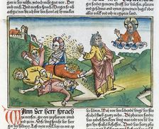 Exodus 9:8-12: Moses and the plague of boils, one of the Seven Plagues of Egypt