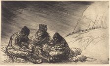 Exodus (L'exode), 1916. Creator: Theophile Alexandre Steinlen