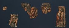 Exodus Painting, five elements from a painted hanging depicting the..., mid-2nd-mid-4th century. Creator: Unknown