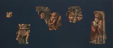 Exodus Painting, five elements from a painted hanging depicting the Crossing..., mid-2nd-mid-4th cen Creator: Unknown