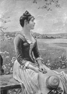 '"Expectation" after W. Menzler. 1891. Creator: W. Menzier