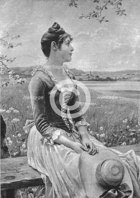 ''"Expectation" after W. Menzler.', 1891. Creator: W. Menzier.