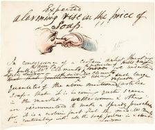Expected--alarming rise in the price of soap!. Creator: George Cruikshank