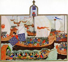 Expedition to confront African corsairs, 1390