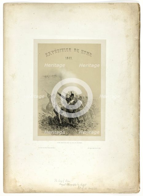 Expedition to Rome, 1849: Your reception is neither polite nor politic, from Souvenirs d’I..., 1851. Creator: Auguste Raffet.