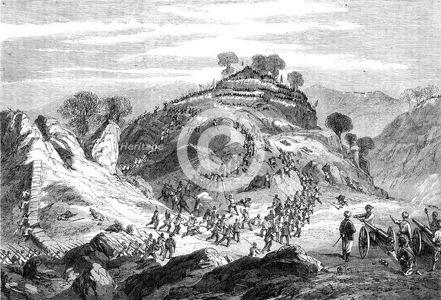 Expedition against the hill tribes on the Punjaub Frontier, 1864. Creator: Unknown.