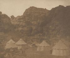 Expedition Camp, Petra, 1852. Creator: Attributed to Leavitt Hunt