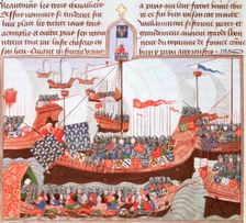 Expedition of the English and the French to Barbary, 15th century. Creator: Unknown