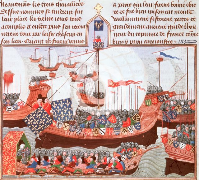 Expedition of the English and the French to Barbary, 15th century.  Creator: Unknown.