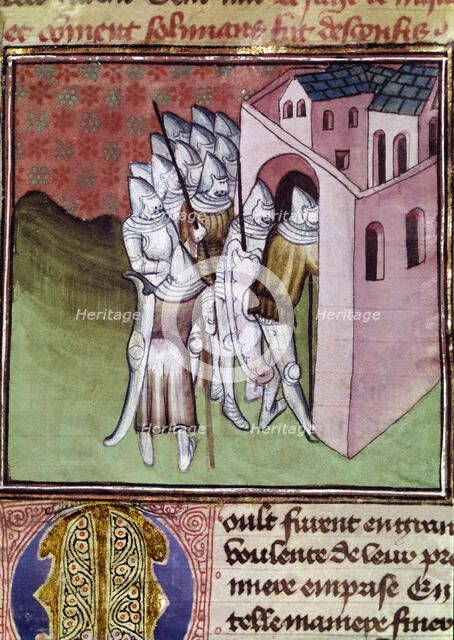 Expedition of Godfrey of Bouillon (1061-1100) to the Holy Land, siege of Nicaea in Bithynia and d…