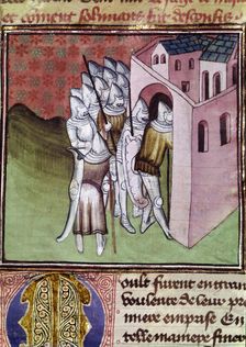 Expedition of Godfrey of Bouillon (1061-1100) to the Holy Land, siege of Nicaea in Bithynia and d…