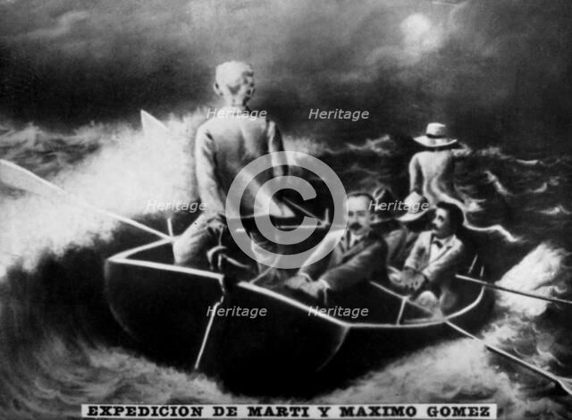 Expedition of Marti and Maximo Gomez, (1895), 1920s. Artist: Unknown