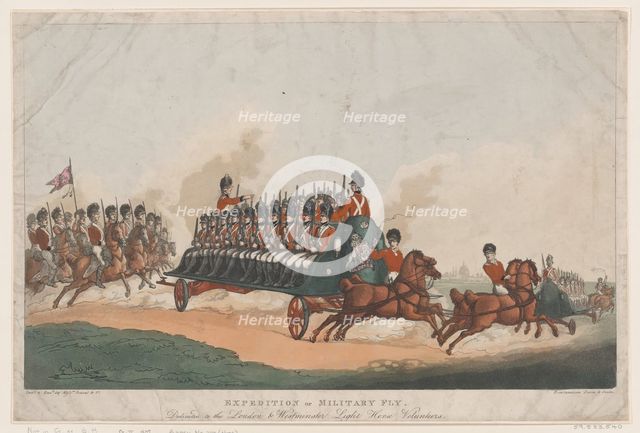 Expedition, or Military Fly, May 16, 1798., May 16, 1798. Creator: Thomas Rowlandson.