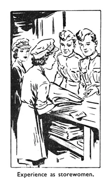 Experience as storewomen 1940