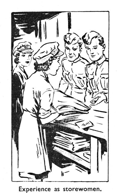 'Experience as storewomen', 1940. Artist: Unknown.