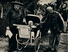 Experience Joins Hands With Youth 1942, (1945). Creator: Unknown