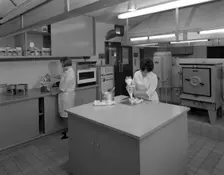 Experimental catering kitchen, Batchelors Foods, Sheffield, South Yorkshire, 1966. Creator: Michael Walters