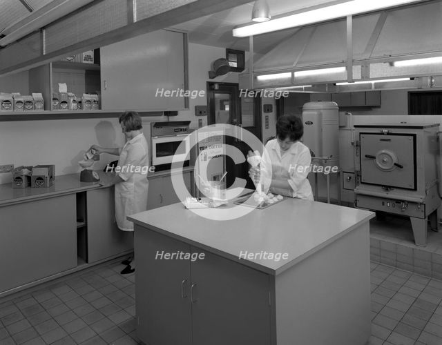 Experimental catering kitchen, Batchelors Foods, Sheffield, South Yorkshire, 1966.  Artist: Michael Walters