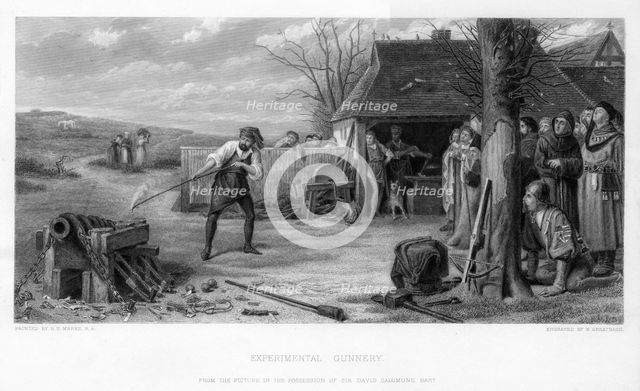 'Experimental Gunnery', 19th century.Artist: William Greatbach