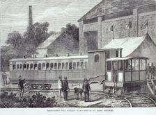 Experiments with Fairlie's steam carriage for short distances August 1869. Creator: Unknown