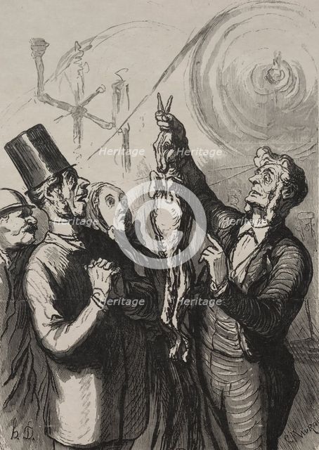 Exposition universelle: dans dix minutes vour aurez une gibelotte et un chapeau. Creator: Honoré Daumier (French, 1808-1879).