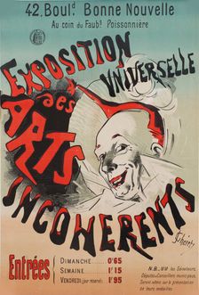Exposition Universelle des Arts incohérents, 1889. Creator: Chéret, Jules (1836-1932)