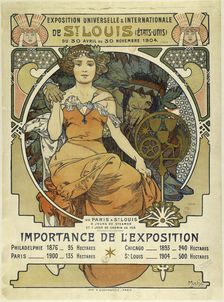 Exposition universelle et internationale de St. Louis (Etats-Unis), 1903. Creator: Mucha, Alfons Marie (1860-1939)